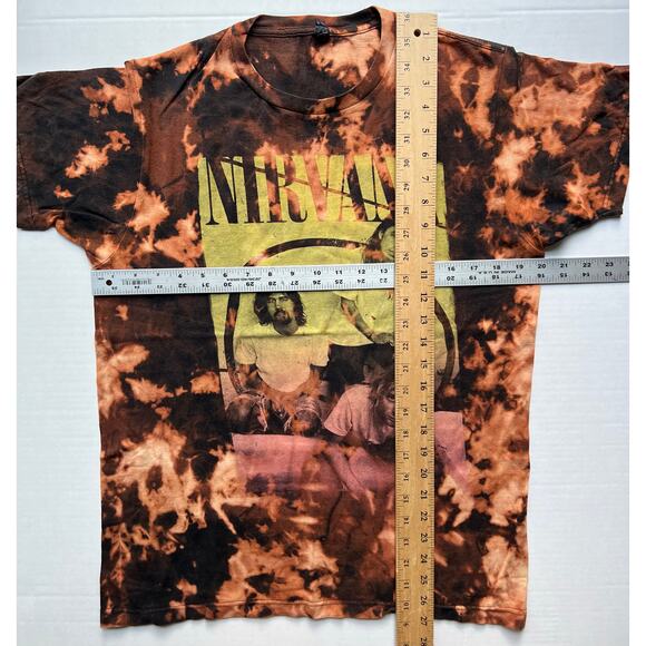 Bleach Tie Dyed Nirvana Band Tee Members Alternative Rock T Shirt Kurt Cobain M - Picture 9 of 9